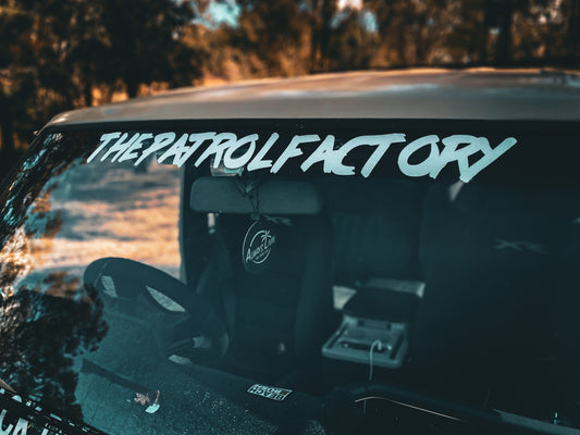 Patrol factory Window Banner