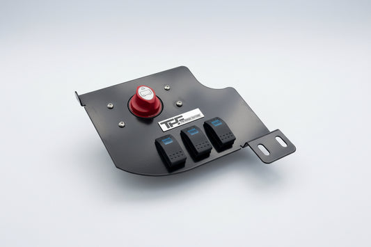 GU Y61 engine bay panel, Nissan Patrol dual battery mount, Patrol isolator switch mount, 600A battery isolator GU Patrol, 4WD engine bay control panel, Nissan Patrol accessories Australia, GU Patrol wiring solution, offroad electrical panel, winch isolator mount Patrol, dual battery control panel 4WD