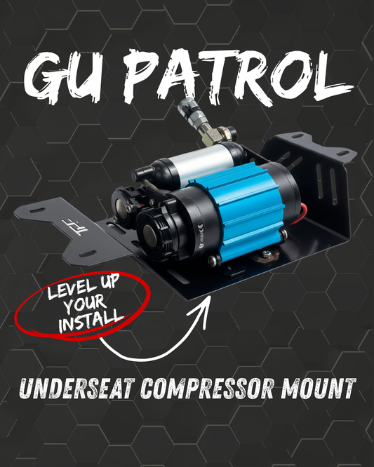 GU patrol - Underseat compressor mount