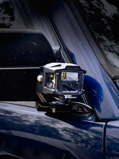 GQ Patrol mirror mount ditch light brackets