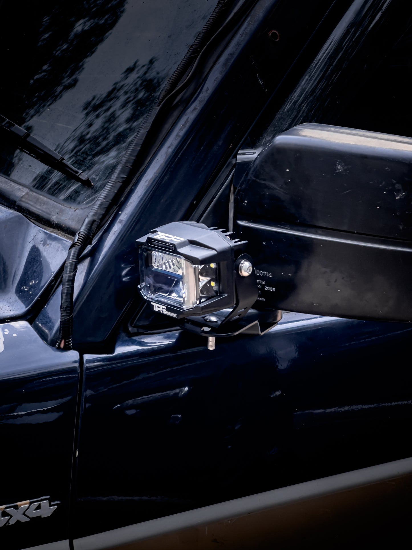 GQ Patrol mirror mount ditch light brackets
